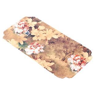 韩恬繁彩绘绢本茶席家用茶布桌旗防水茶桌布垫新中式茶台零配杯垫