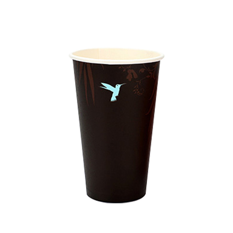加厚奶茶杯加厚黑色一次性奶茶杯
