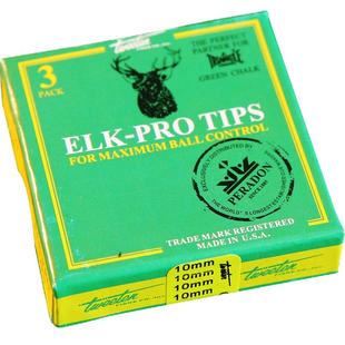 Pro鹿头皮头10mm沙利文职业版Hard皮头斯诺克台球杆奥小头杆枪头