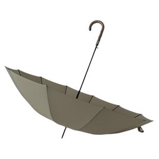 12骨加固结实抗风雨伞男士全自动熏木弯柄加大号双人长柄伞直杆伞