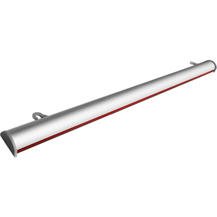 超市铝合金半圆开启式挂轴吊杆商场悬挂海报杆广告画定制银色卷轴