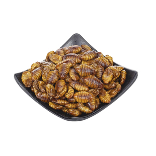 香酥蚕蛹开袋即食酥脆高蛋白肉类熟食下酒菜油炸东北特产熟食零食