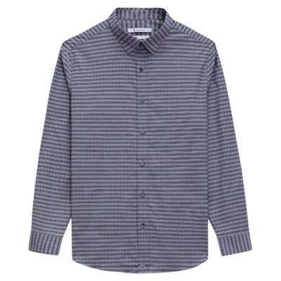 ZIOZIA春季时尚休闲舒适男士青年长袖条纹衬衫ZWC01103I