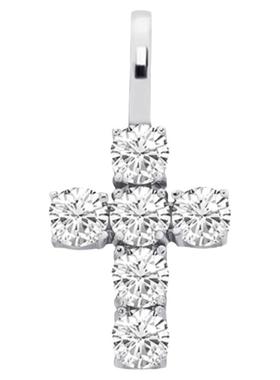 欧美INS十字架吊坠嘻哈情侣百搭