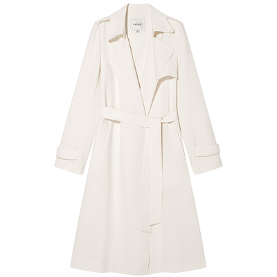 COVERINS【醋酸混纺】高级感宽松长款风衣外套女春秋