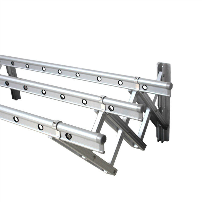 知心阳台室外伸缩晾衣架 户外推拉折叠晾衣架 室外晒衣架晾衣杆