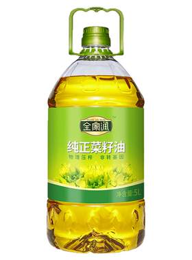 山润全家润纯正菜籽油5L/桶