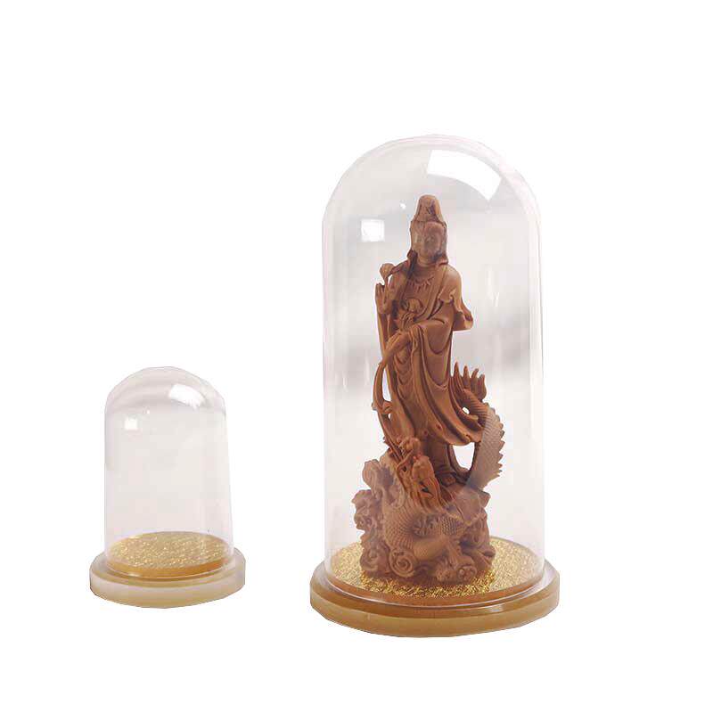 永生干花玻璃罩透明防尘罩工艺品摆件装饰手办亚克力罩展示盒定做