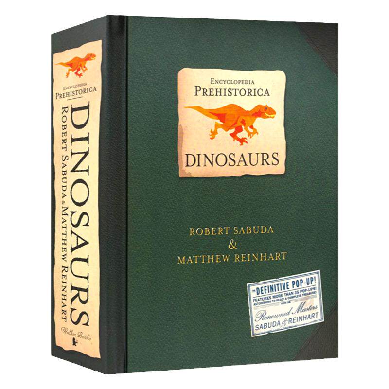 预售 3D手工折叠书史前恐龙立体书英文原版 Encyclopedia Prehistorica Dinosaurs The Definitive Pop-Up 儿童百科3D手工折叠书