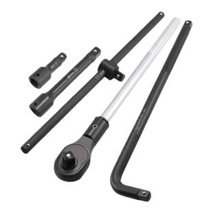 南豫3/4气动接杆中风炮套筒滑杆工业级延长杆弯杆连接杆棘轮扳手