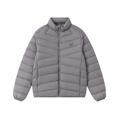 FORNINES冬季白鸭绒内胆防寒服外套女情侣立领轻薄排骨羽绒服男