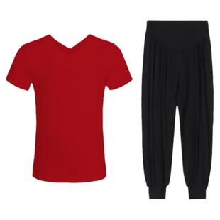 儿童舞蹈服女童长袖练功服春秋季v领芭蕾舞上装少儿拉丁套装体服