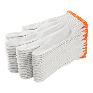 棉线手套劳保耐磨工作防滑白棉棉纱尼龙劳工劳动修车工地干活秋冬