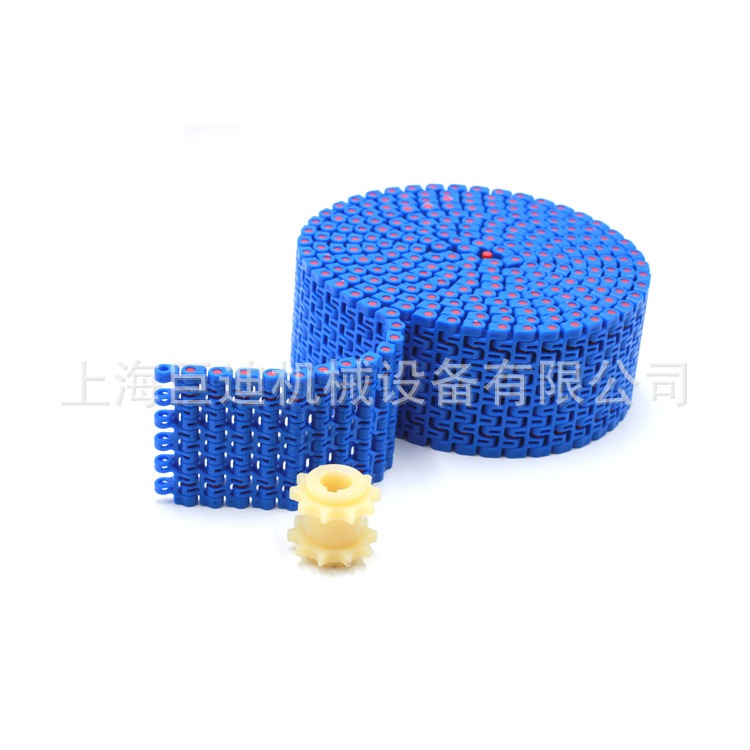 DM100－1型塑料网带，节距12.7网带，小节距链板，轻型输送链板