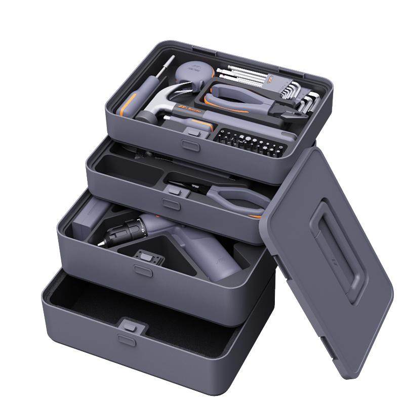 吉米家居X4-ABCE工具箱套装家用多功能维修套装工具五金电工木工