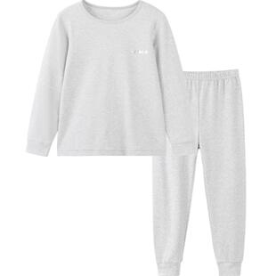 英氏儿童秋衣秋裤套装纯棉冬季保暖内衣男女中大童全棉打底家居服