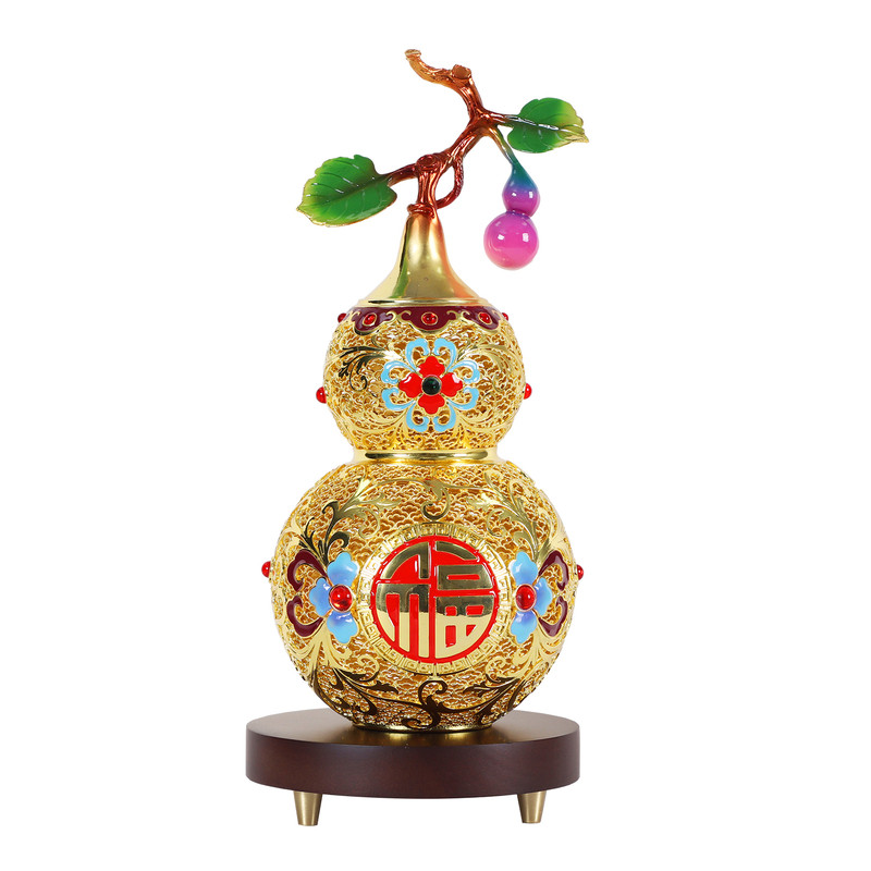 金缕福禄花丝葫芦铜摆件开业乔迁