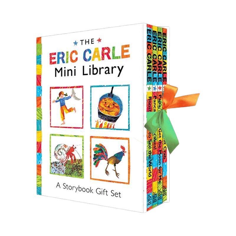 英文原版绘本 Eric Carle Mini Library 艾瑞克·卡尔迷你图书馆套装 4本精装 英文版 进口英语原版书籍儿童全英语书