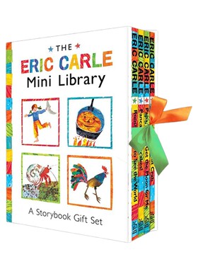 英文原版绘本 Eric Carle Mini Library 艾瑞克·卡尔迷你图书馆套装 4本精装 英文版 进口英语原版书籍儿童全英语书