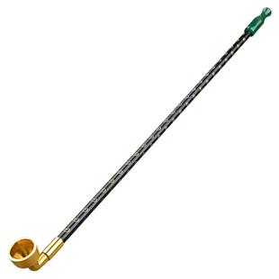 汉匠手工加长实木烟杆道具黄铜旱烟袋锅子老式烟枪男士纪晓岚烟斗