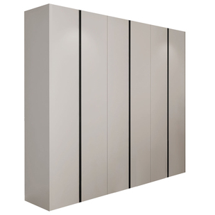 大衣柜家用卧室全实木柜子玻璃门衣橱现代家具轻奢衣帽间全屋定制