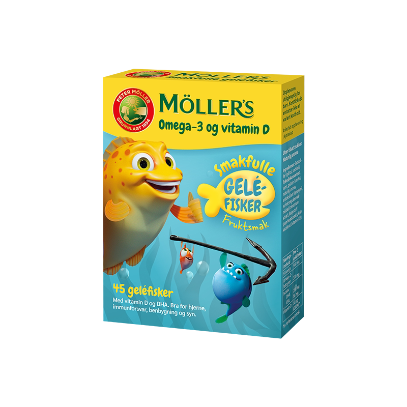 挪威进口Mollers深海鱼油果冻学生儿童鱼油高浓度DHA记忆力补充VD