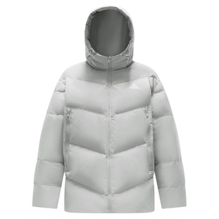 匹克冬季羽绒服男款短款防风保暖加厚女士运动外套户外休闲羽绒服