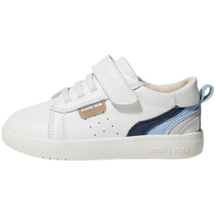 woollykids小羊沃利真皮儿童板鞋女童小皮鞋小白鞋防滑男童鞋子