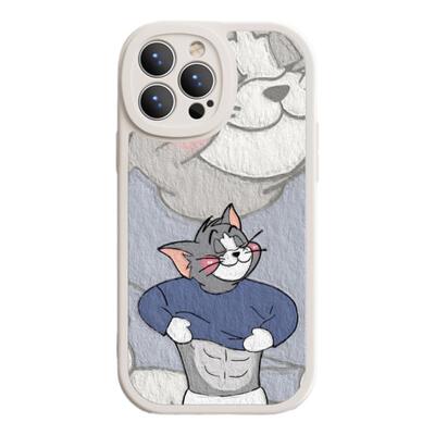 适用苹果17手机壳iPhone15promax新款12mini猫和老鼠16pro液态8plus7p硅胶xr情侣xsmax软x男14plus女6保护套5