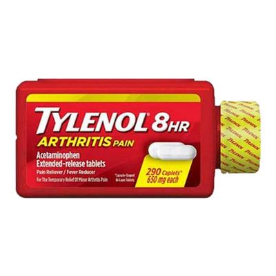 美国直邮Tylenol泰诺对乙酰氨基酚缓释片退烧疼痛头痛呵护290片