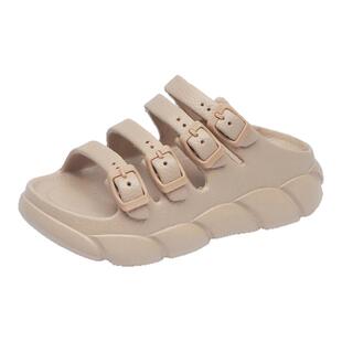 星期六踩屎感厚底休闲凉鞋女鞋子2025夏季新款舒适露趾沙滩凉拖鞋