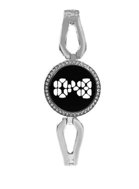 时尚触屏镂空表带手链表镶钻新款