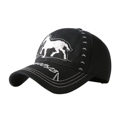 CACUSS马年新春刺绣纯棉棒球帽女