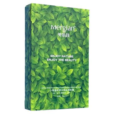 美肌颜小绿盒洋甘菊补水舒缓面膜