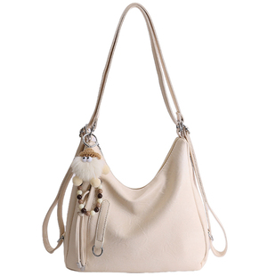 休闲大容量女式双肩包2026新款通勤后背包一包三背多用单肩斜挎包