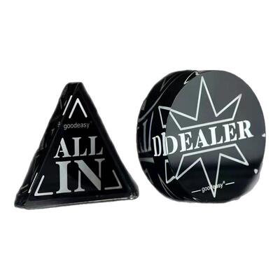 德州扑克DEALER庄码庄家位庄牌庄片压牌片庄位牌button指示牌