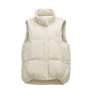 反季羽绒马甲女短款外穿2025冬季新款宽松百搭坎肩立领背心外套潮