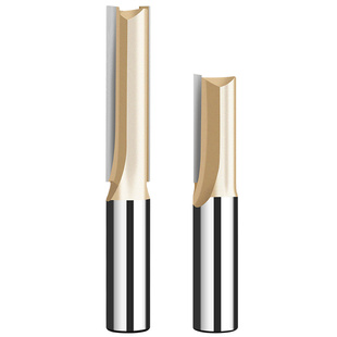 德国卡浦英制加长双刃直刀电木木工铣刀1/2开槽工具1/4修边机刀头