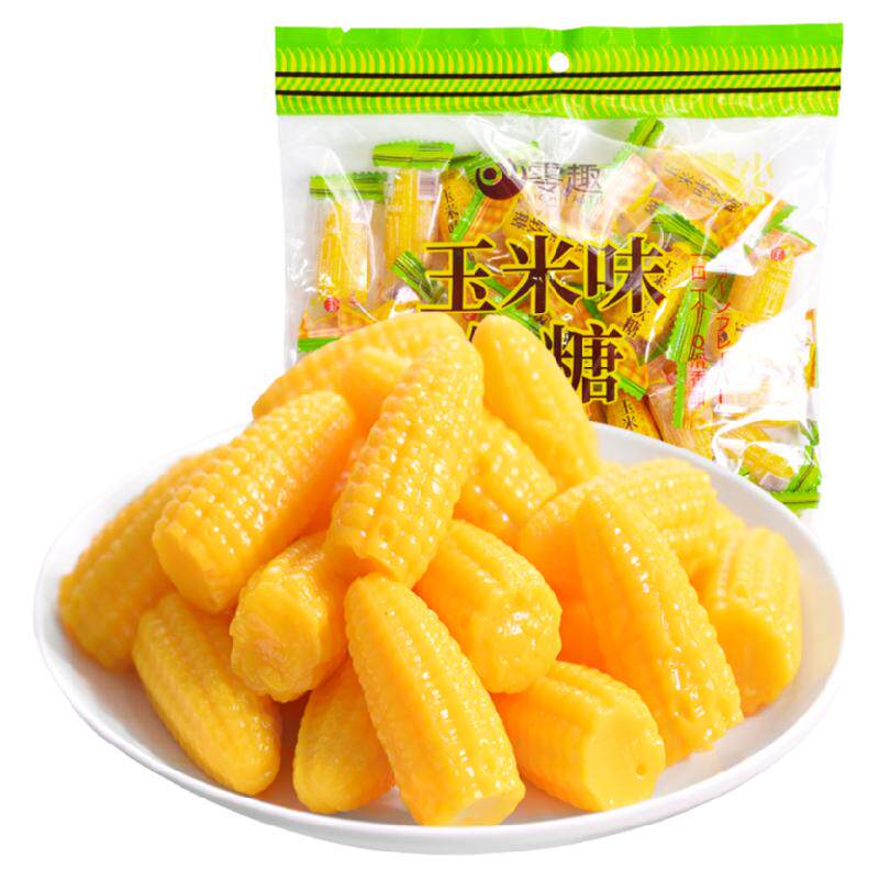 零趣结婚发批混合网红橡皮玉米糖
