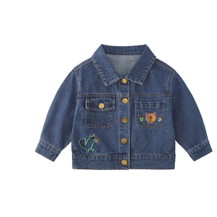 [纯棉抗菌]男童牛仔外套男宝宝时髦衬衫春装儿童衣服2026新款男孩