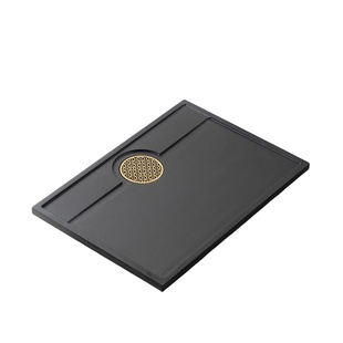 茶桌茶盘嵌入式面板乌金石大理石火烧石盖板定制茶台内嵌石板石盘