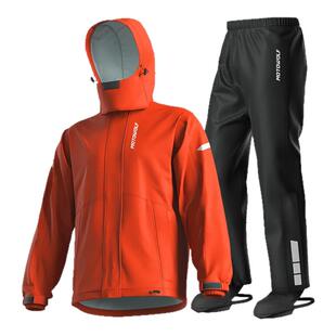 电动摩托车通群雨衣骑行防水暴雨单人分体摩旅机车雨服骑士冲锋衣