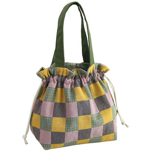 布奏保温便当袋手提包上班族带饭包午餐包饭袋便当包手提袋饭盒袋