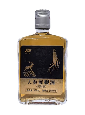 吉林敖东人参鹿鞭酒黄芪枸杞黄精男士酒清香型白酒官方旗舰店