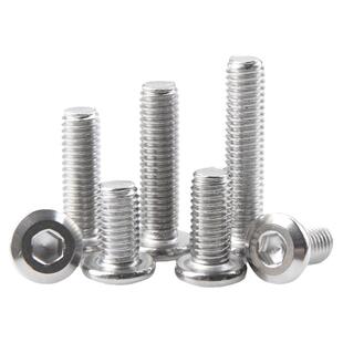 M4M5M6不锈钢倒边家具内六角螺丝平头薄头内六方螺栓螺杆螺丝钉mm