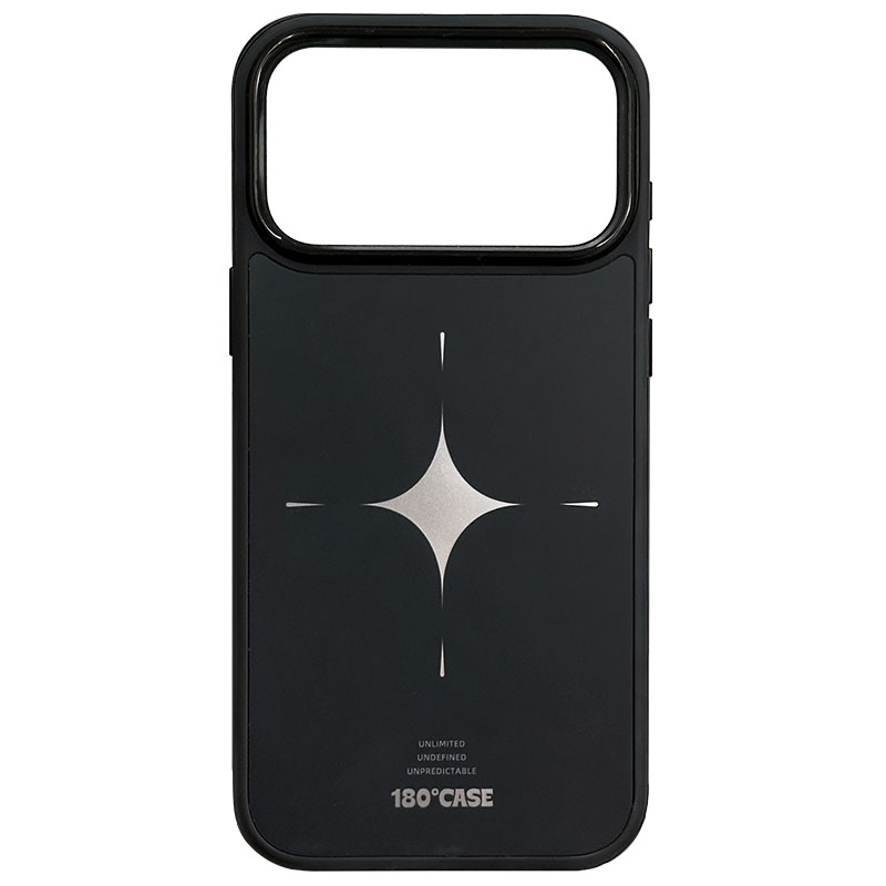 仰壳开摆原创适用苹果iPhone17promax18promax黑边磁吸手机壳简约未来科幻电镀银色星星主序恒星保护壳神甲