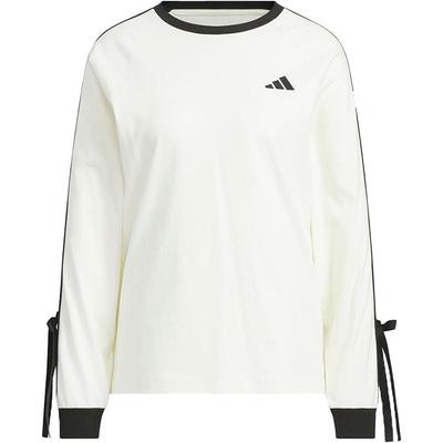 【滔搏运动】adidas阿迪达斯女子三条纹蝴蝶结休闲长袖T恤KG3859