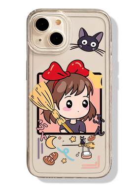 魔女黑猫闺蜜手机壳适用苹果系列