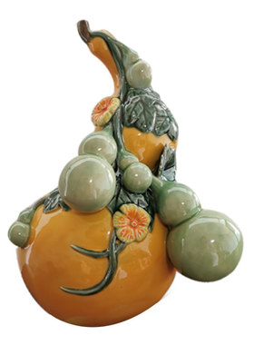 中式风六六大顺送礼装饰石湾陶瓷