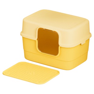 徕本全封闭防臭猫砂盆超大号防外溅幼猫大猫猫厕所带盖可拆卸加高